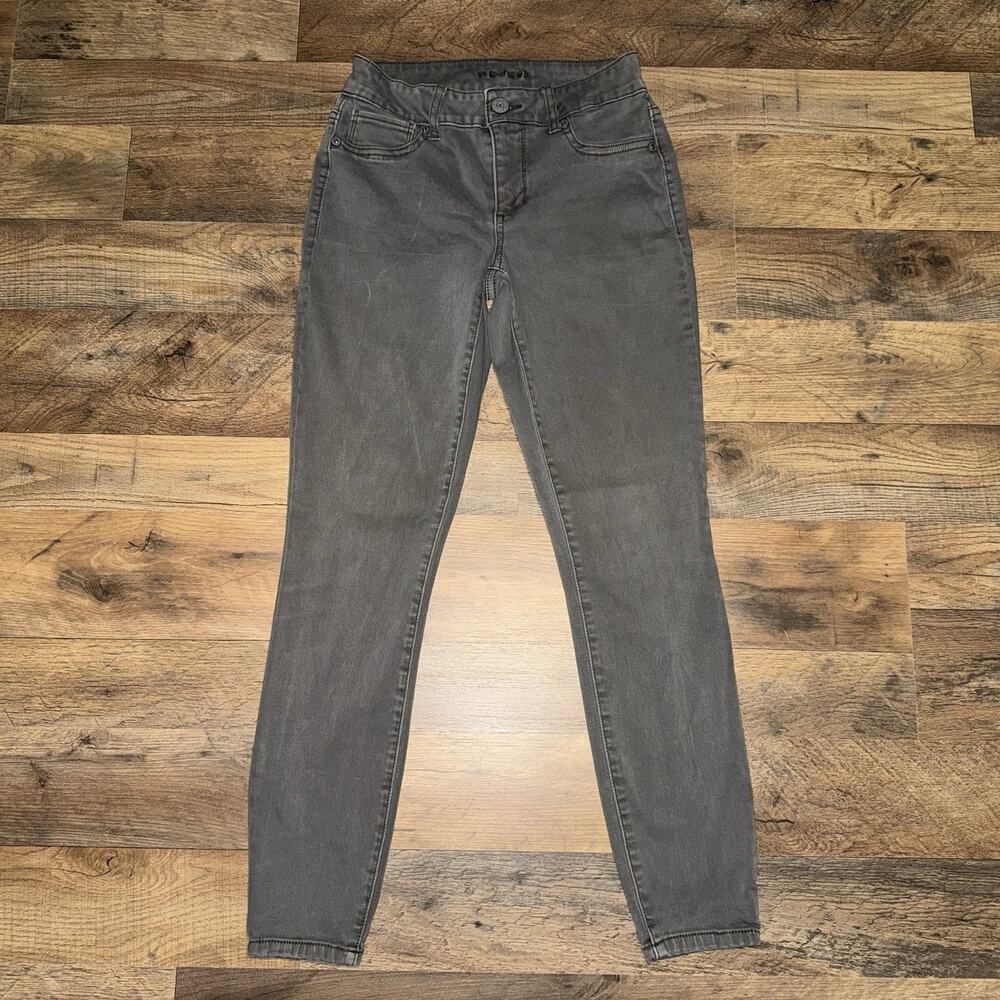 Maurices Jeans Womens‎ XS-S Regular Charcoal Gray Skinny Jeggings Stretch Pants